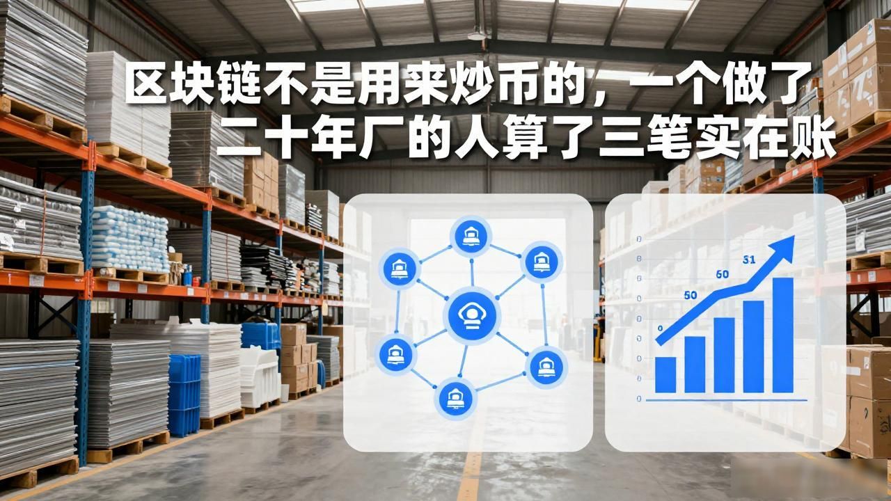 区块链不是用来炒币的，一个做了二十年厂的人算了三笔实在账